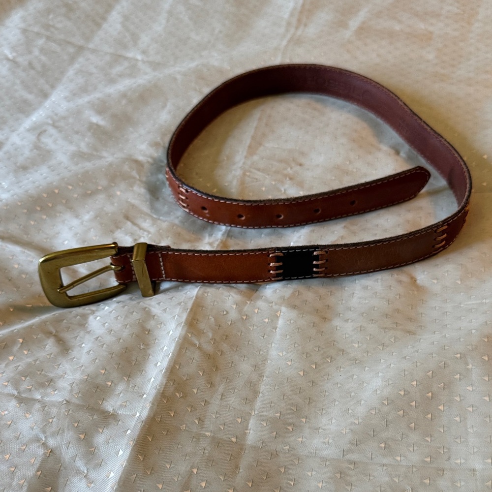 Fossil Belt Women’s Size Small Leather Brown Green Black Red